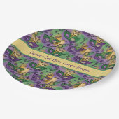 Mardi Gras Laissez Les Bon Temps Rouler ペーパープレート (アングル)