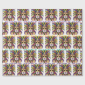 Mardi Gras Let The Good Times Roll Custom Roll ラッピングペーパー (フラット)