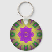 Mardi Gras, Mandala Pattern Colourful キーホルダー (裏面)