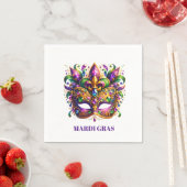 Mardi Gras Mask  スタンダードカクテルナプキン (インサイチュ)