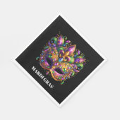 Mardi Gras Mask  スタンダードランチョンナプキン (角)