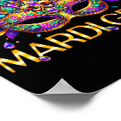 Mardi Gras Mask Beads Carnival Women Girl Kid Todd ポスター (角)