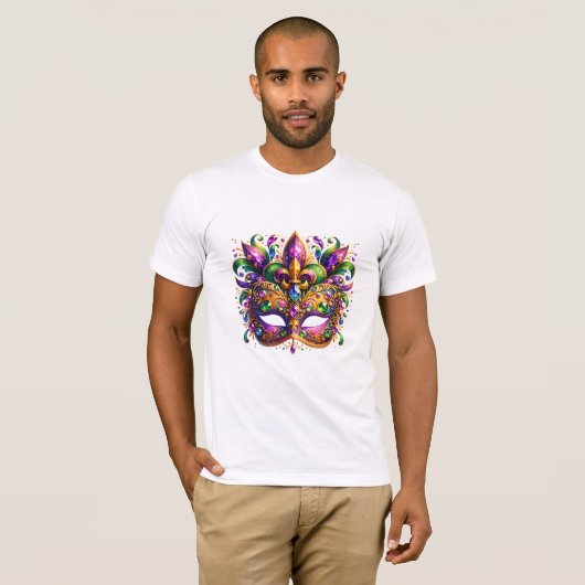 Mardi Gras Mask  Tシャツ (正面フル)