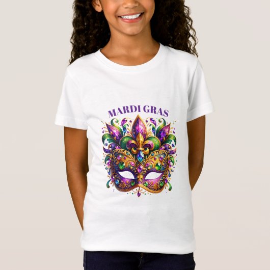 Mardi Gras Mask  Tシャツ (正面)