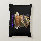 Mardi Gras Masked Cupcake Celebration アクセントクッション (裏面(縦))