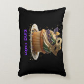 Mardi Gras Masked Cupcake Celebration アクセントクッション (正面(垂直))