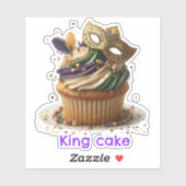 Mardi Gras Masked Cupcake Celebration シール (シート)
