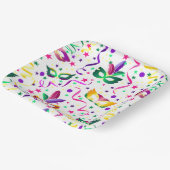 Mardi Gras Masks ペーパープレート (傾斜あり)