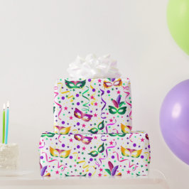 Mardi Gras Masks ラッピングペーパー