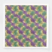 Mardi Gras Masks and Beads Doodle Art Style (正面)