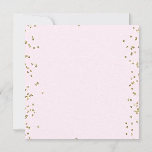 Mardi Gras Masque Diamonds Champagne Sweet 16 招待状 (裏面)