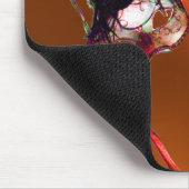 MARDI GRAS MASQUERADEオレンジ マウスパッド (コーナー)