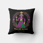 Mardi Gras Mom 2026 Queen クッション (裏面)