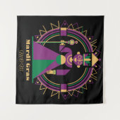 Mardi Gras Mom 2026 Queen タペストリー (正面(横))