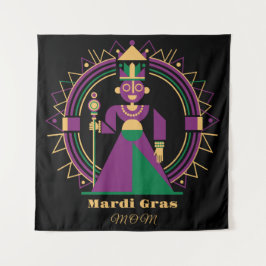 Mardi Gras Mom 2026 Queen タペストリー