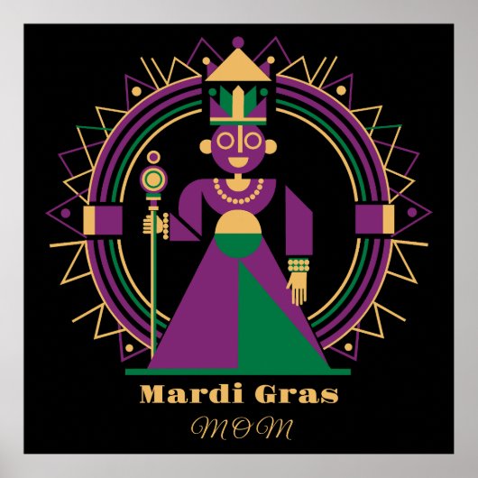 Mardi Gras Mom 2026 Queen ポスター (正面)