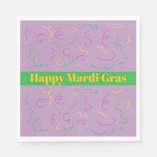 Mardi Gras Napkins スタンダードランチョンナプキン (正面)