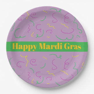 Mardi Gras Napkins ペーパープレート