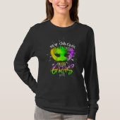 Mardi Gras New Orleans Carnival Fat Tuesday Masque Tシャツ (正面)
