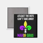 Mardi Gras New Orleans Funny Football Gift  マグネット (正面/裏面)