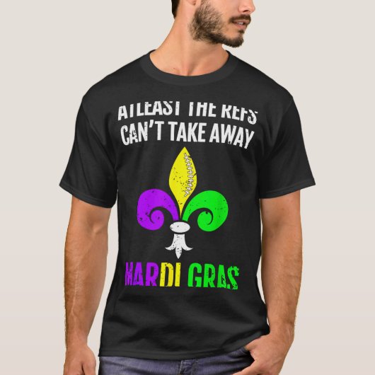 Mardi Gras New Orleans Funny Football Gift  Tシャツ (正面)
