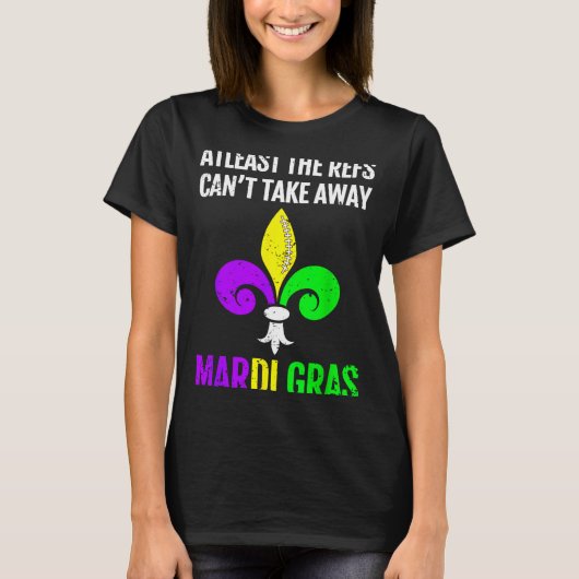 Mardi Gras New Orleans Funny Football Gift  Tシャツ (正面)