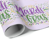 Mardi Gras on Green Stones ラッピングペーパー (ロールコーナー)