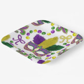 Mardi Gras Paper plate- Mardi Gras Mask ペーパープレート (傾斜あり)