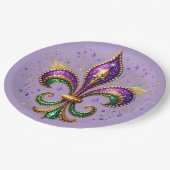 Mardi Gras Paper Plates ペーパープレート (アングル)