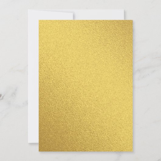 Mardi Gras Party 2026 Black Gold Glitter 招待状 (裏面)