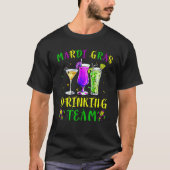 Mardi Gras Party Drinking Team Drunk Carnival Para Tシャツ (正面)
