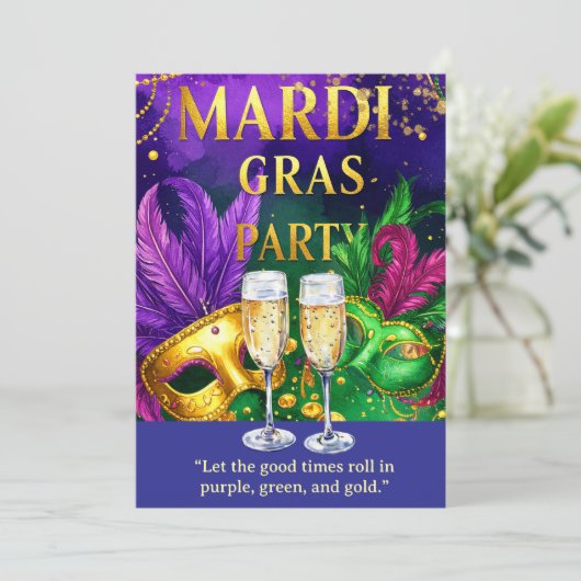 Mardi Gras Party – Let the Good Times Roll 招待状 (スタンド正面)