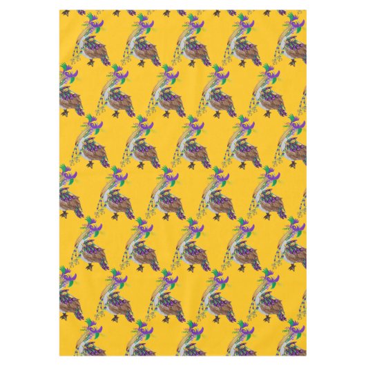 Mardi Gras Pelican Holiday party テーブルクロス (正面)