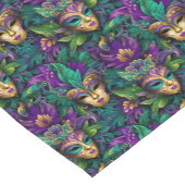 Mardi Gras Print ショートテーブルランナー (コーナー)