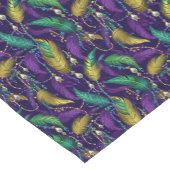 Mardi Gras Print ショートテーブルランナー (コーナー)