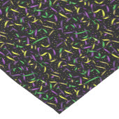 Mardi Gras Print ショートテーブルランナー (コーナー)