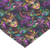 Mardi Gras Print ショートテーブルランナー (コーナー)