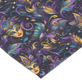 Mardi Gras Print ショートテーブルランナー (コーナー)