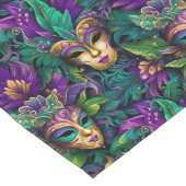 Mardi Gras Print ロングテーブルランナー (コーナー)