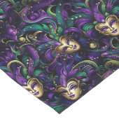 Mardi Gras Print ロングテーブルランナー (コーナー)