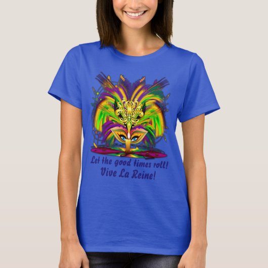 Mardi Gras Queen 3ビューノート下 Tシャツ (正面)