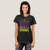 Mardi Gras Queen Carnival Costume Parade Party Wom Tシャツ (正面フル)