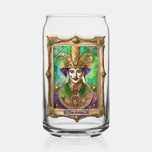 Mardi Gras Realm Portraits - The Artist Dali ガラス缶 (正面)