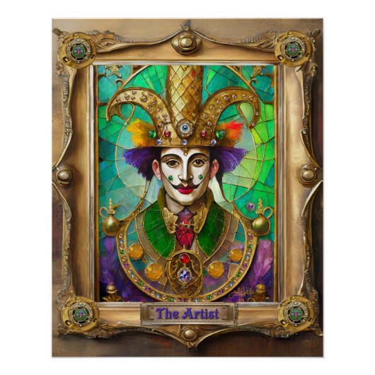 Mardi Gras Realm Portraits - The Artist Dali ポスター (正面)