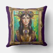 Mardi Gras Realm Portraits - The Creole Princess クッション (裏面)