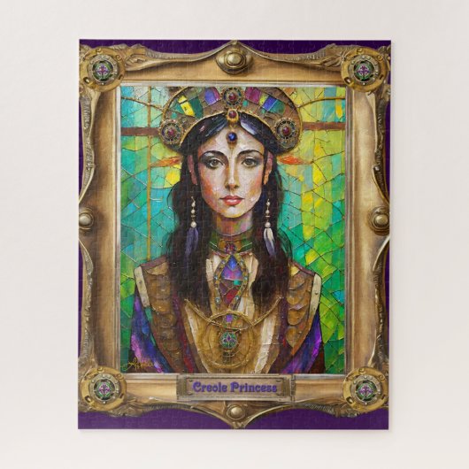 Mardi Gras Realm Portraits - The Creole Princess ジグソーパズル (縦)
