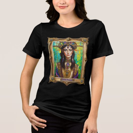 Mardi Gras Realm Portraits - The Creole Princess トライブレンドＴシャツ (正面)