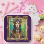 Mardi Gras Realm Portraits - The Creole Princess ペーパープレート (パーティー)