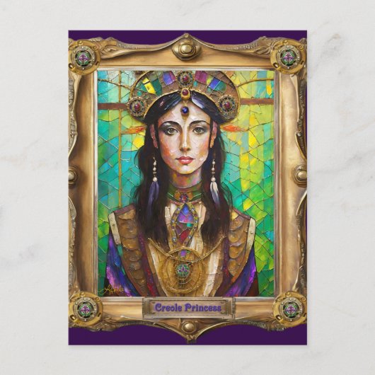 Mardi Gras Realm Portraits - The Creole Princess ポストカード (正面)