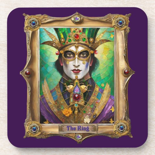 Mardi Gras Realm Portraits - The King コースター (正面)